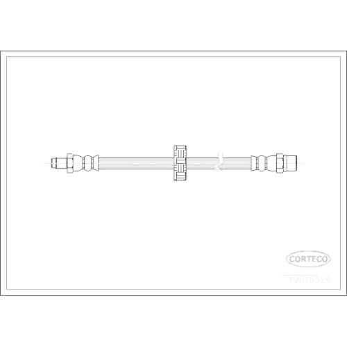 Bremsschlauch Corteco 19018524 f&uuml;r Volvo Vorderachse