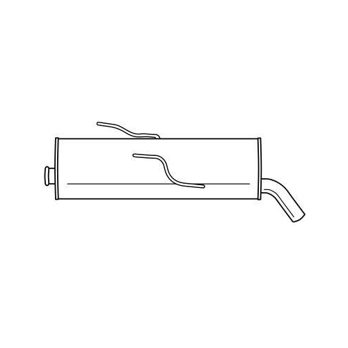 Endschalld&auml;mpfer Sigam 45601 f&uuml;r Peugeot
