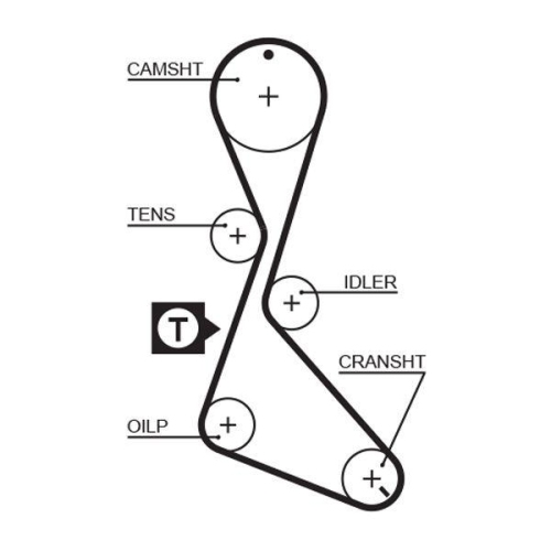 Zahnriemen Gates 5370XS Powergrip&trade; f&uuml;r Renault Volvo Dana