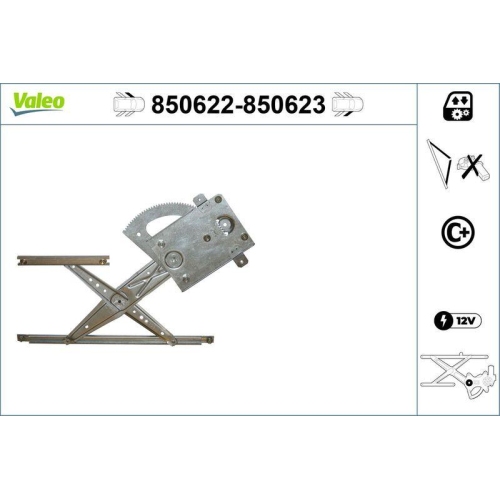 Fensterheber Valeo 850622 für Toyota Vorne Links