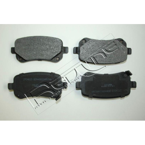 Bremsbelagsatz Scheibenbremse Red-line 27CH023 f&uuml;r Chrysler Fiat Hinterachse