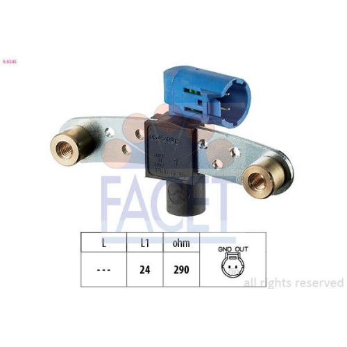 Impulsgeber Kurbelwelle Facet 9.0545 Made In Italy - Oe Equivalent f&uuml;r Nissan