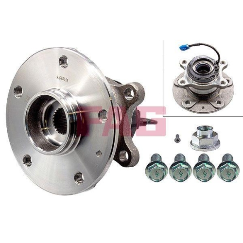 Radlagersatz Schaeffler Fag 713 6237 50 f&uuml;r Fiat Suzuki Hinterachse Links