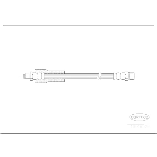 Bremsschlauch Corteco 19018526 f&uuml;r Volvo Hinterachse