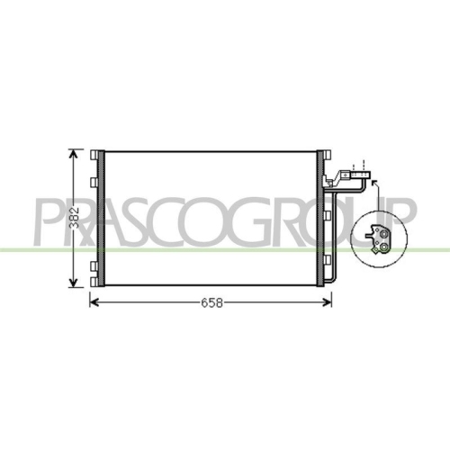 Kondensator Klimaanlage Prasco VV220C001 Aq für Volvo