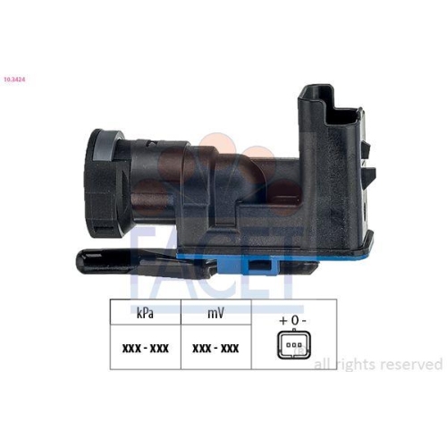 Drucksensor Bremskraftverst&auml;rker Facet 10.3424 Oe Equivalent f&uuml;r Alfa Romeo Fiat