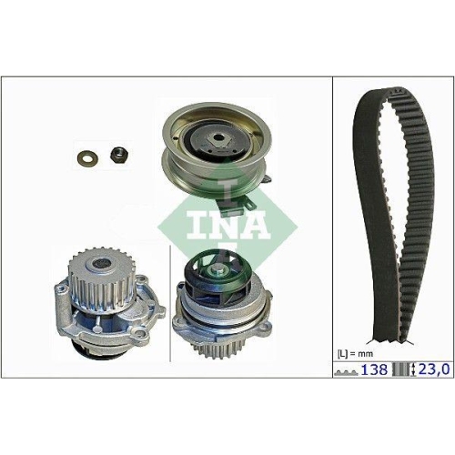 Wasserpumpe + Zahnriemensatz Schaeffler Ina 530 0171 31 f&uuml;r Audi Seat Skoda VW