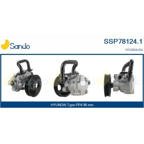 Hydraulikpumpe Lenkung Sando SSP78124.1 f&uuml;r Hyundai