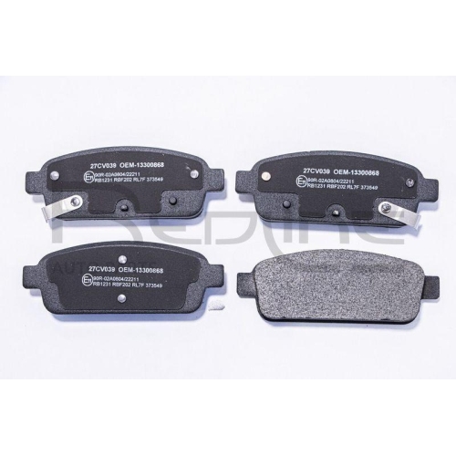 Bremsbelagsatz Scheibenbremse Red-line 27CV039 f&uuml;r Ford Opel Hinterachse