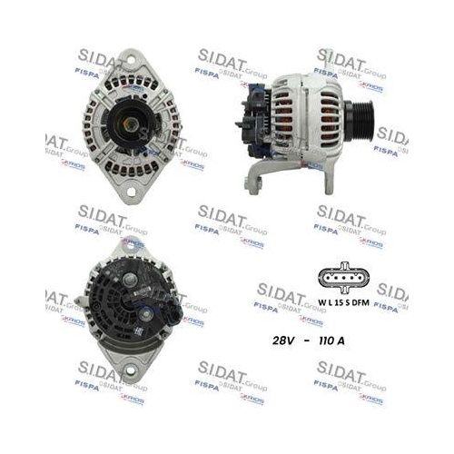 Generator Sidat A24BH0082 f&uuml;r Daf Mitsubishi Renault Volvo
