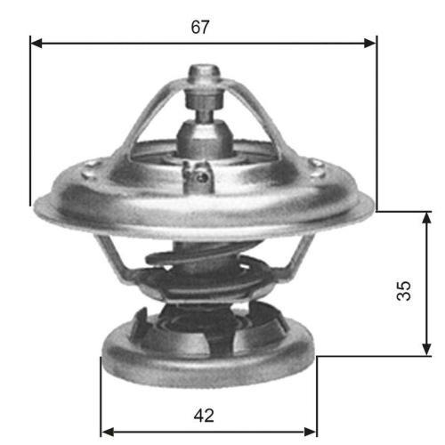 Thermostat K&uuml;hlmittel Gates TH12680G1 f&uuml;r Mercedes Benz Mercedes Benz Ssangyong