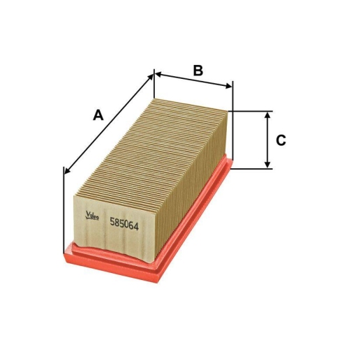 Luftfilter Valeo 585064 f&uuml;r Nissan Renault