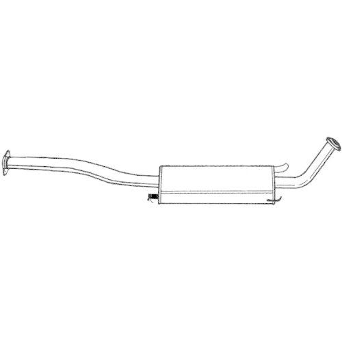 Mittelschalld&auml;mpfer Sigam 38443 f&uuml;r Nissan Mitte