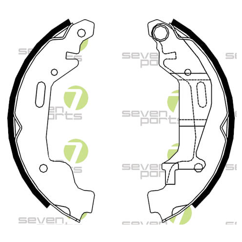 Bremsbackensatz 7 Seven Parts SVG10708 für Hinterachse