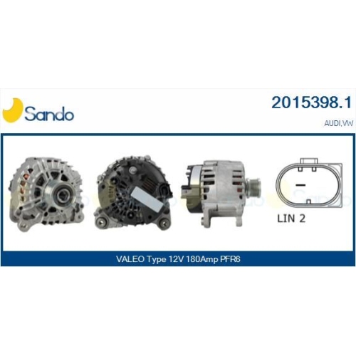 Generator Sando 2015398.1 f&uuml;r Vag