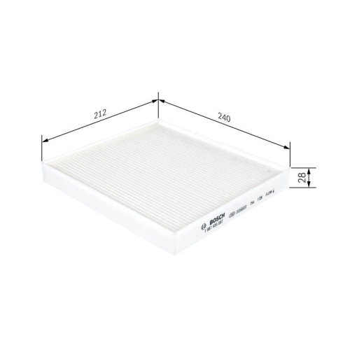 Filter Innenraumluft Bosch 1987435087 f&uuml;r Toyota Kia