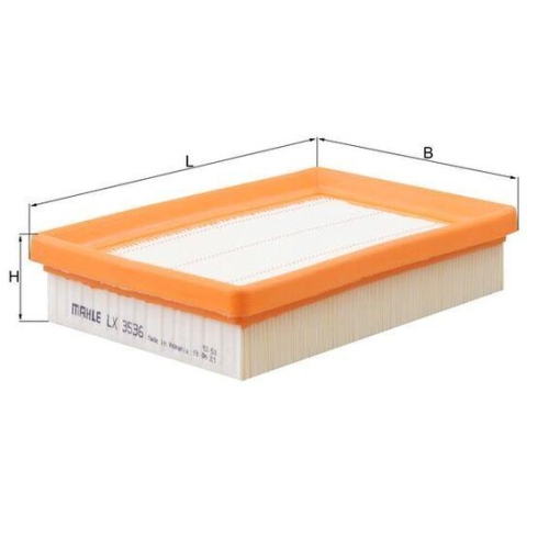 Luftfilter Mahle LX 3536 für Citroën Peugeot Suzuki Toyota