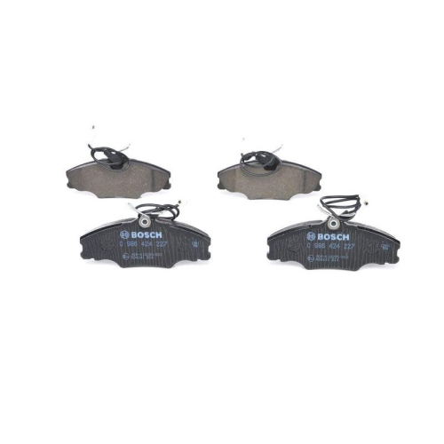 Bremsbelagsatz Scheibenbremse Bosch 0986424227 f&uuml;r Citro&euml;n Peugeot Vorderachse