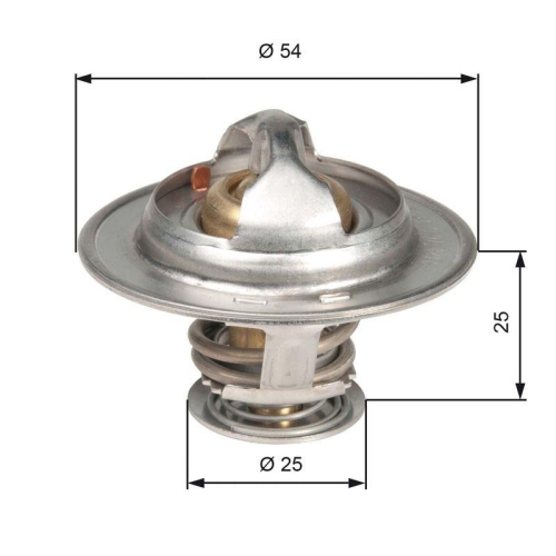 Thermostat Kühlmittel Gates TH13076G1 für Daf Opel Renault Vauxhall