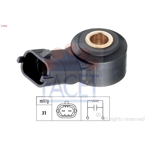 Klopfsensor Facet 9.3006 Made In Italy - Oe Equivalent f&uuml;r Alfa Romeo Chrysler