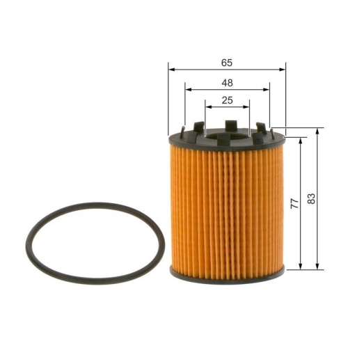 Servicekit 4 Filter Bosch f&uuml;r OPEL CORSA C +4 Liter &Ouml;l 5w30