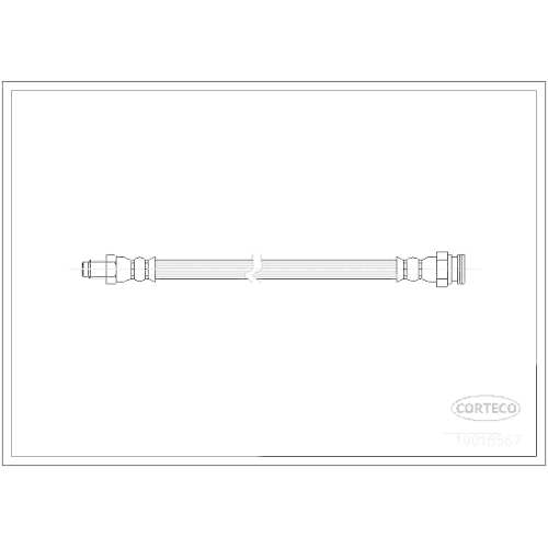Bremsschlauch Corteco 19018567 für Alfa Romeo Hinterachse