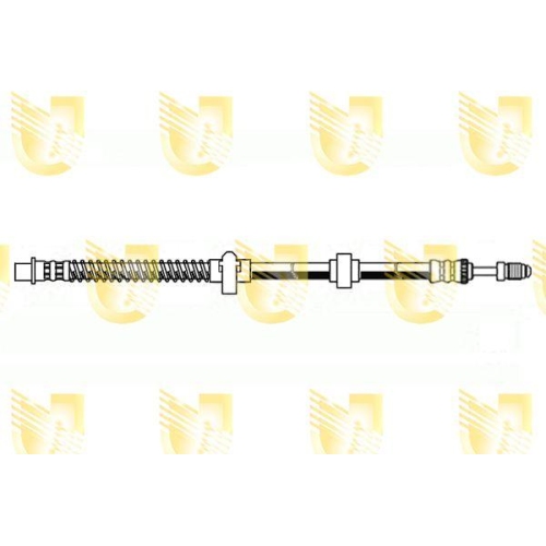 Bremsschlauch Unigom 378436 f&uuml;r Citro&euml;n Peugeot Hinterachse Rechts