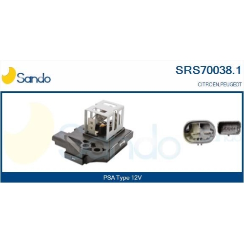 Vorwiderstand Elektromotor K&uuml;hlerl&uuml;fter Sando SRS70038.1 f&uuml;r Citro&euml;n/peugeot