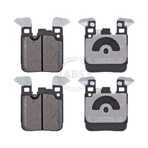 Bremsbelagsatz Scheibenbremse A.b.s. 37953 f&uuml;r Bmw Hinterachse