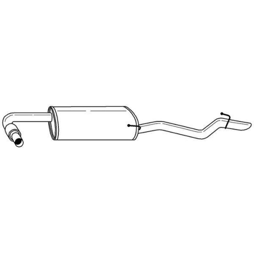 Endschalld&auml;mpfer Sigam 38665 f&uuml;r Nissan