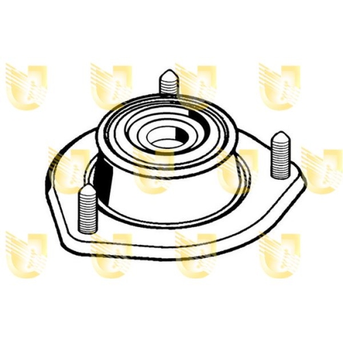 Federbeinst&uuml;tzlager Unigom 390136 f&uuml;r Fiat Vorderachse Links Vorderachse Rechts