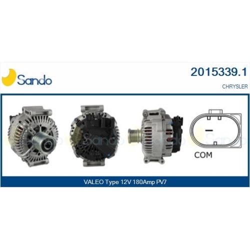 Generator Sando 2015339.1 f&uuml;r Chrysler Chevrolet