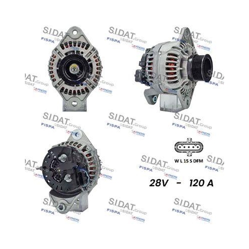 Generator Sidat A24BH0092 f&uuml;r Daf Renault Volvo