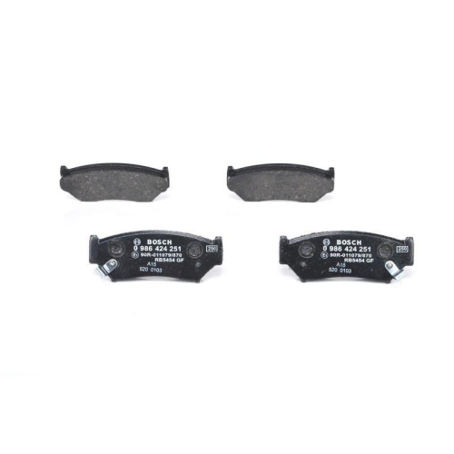 Bremsbelagsatz Scheibenbremse Bosch 0986424251 f&uuml;r Suzuki Vorderachse