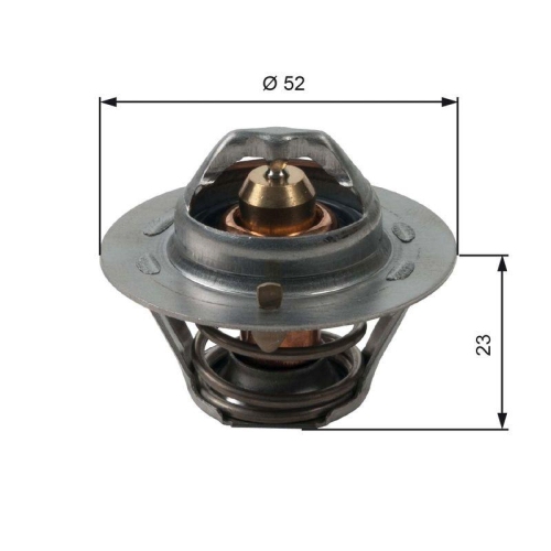 Thermostat K&uuml;hlmittel Gates TH14088G1 f&uuml;r Chrysler Daihatsu Dodge Ford Mazda MG