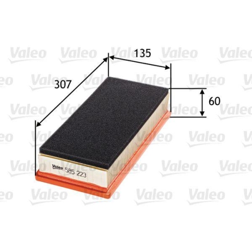 Luftfilter Valeo 585223 f&uuml;r Alfa Romeo