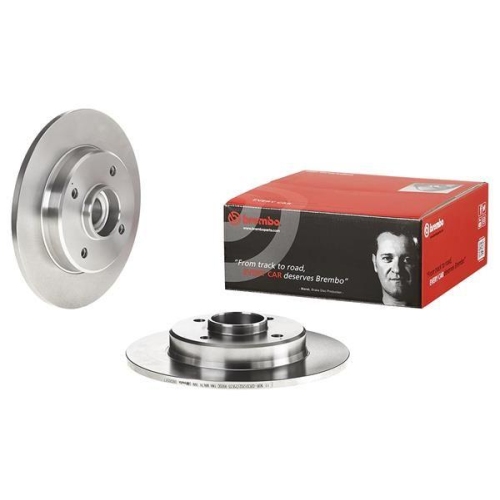 Bremsscheibe Brembo 08.D205.17 Prime Line - With Bearing Kit f&uuml;r Citro&euml;n Opel