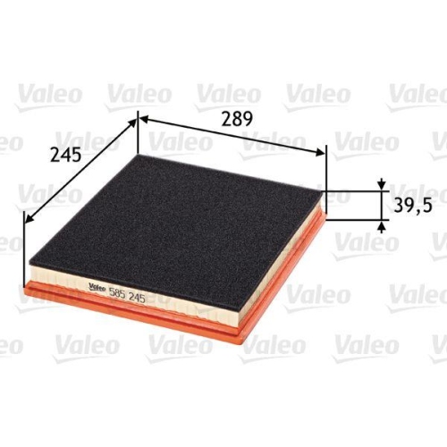 Luftfilter Valeo 585245 f&uuml;r Chrysler Nissan Jeep Infiniti