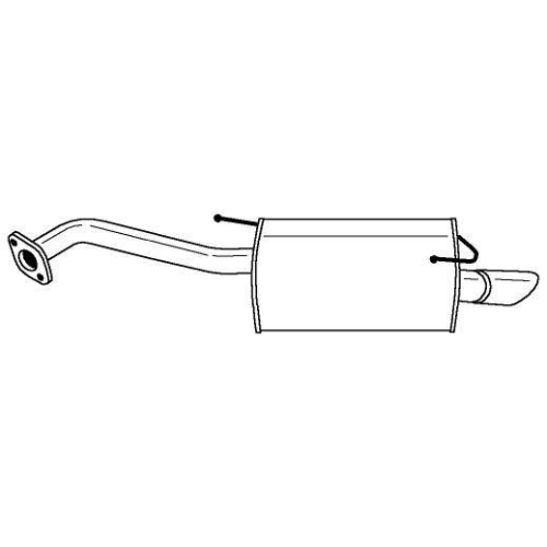 Endschalld&auml;mpfer Sigam 38658 f&uuml;r Nissan