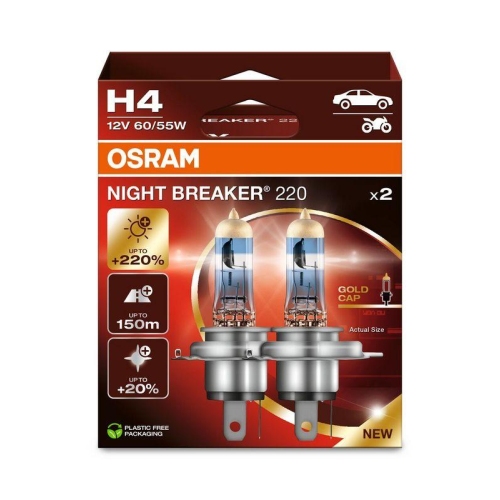 Gl&uuml;hlampe Fernscheinwerfer Ams-osram 64193NB220-2HB Night Breaker&reg; 220 f&uuml;r