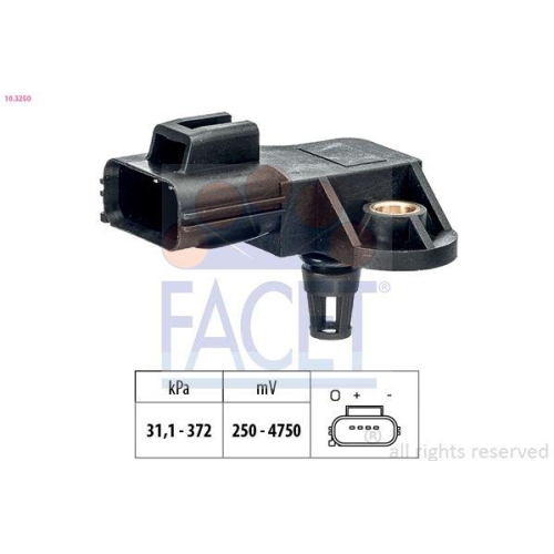 Luftdrucksensor Höhenanpassung Facet 10.3250 Made In Italy - Oe Equivalent für