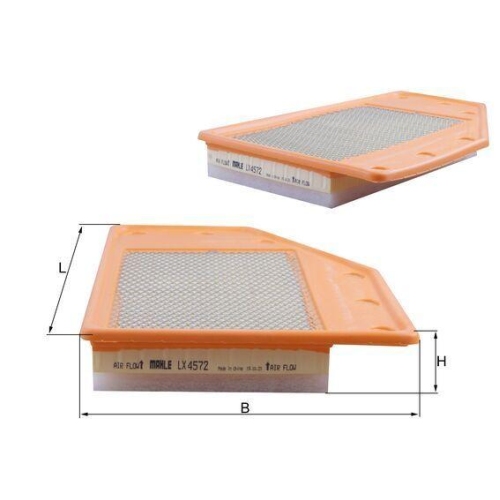 Luftfilter Mahle LX 4572 f&uuml;r Opel Vauxhall
