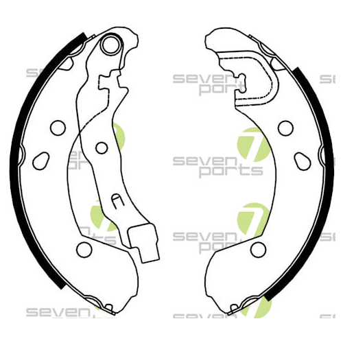 Brake Shoe Set 7 Seven Parts SVG10725 for