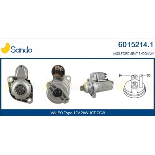 Starter Sando 6015214.1 f&uuml;r Ford Vag