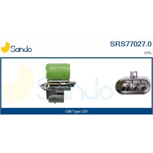 Vorwiderstand Elektromotor K&uuml;hlerl&uuml;fter Sando SRS77027.0 f&uuml;r General Motors