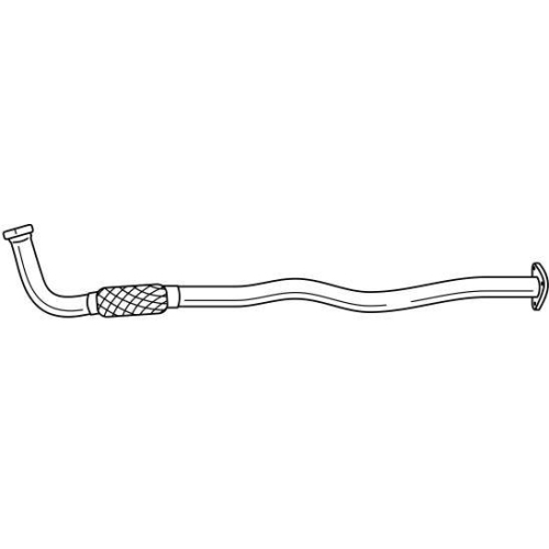 Abgasrohr Sigam 40148 f&uuml;r Opel Vorne