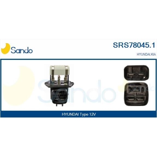 Vorwiderstand Elektromotor K&uuml;hlerl&uuml;fter Sando SRS78045.1 f&uuml;r Hyundai