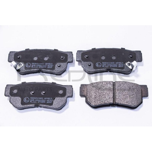 Bremsbelagsatz Scheibenbremse Red-line 27HY060 f&uuml;r Hyundai Hinterachse