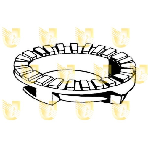 Stützring Federbeinstützlager Unigom 390149 für Alfa Romeo Fiat Lancia Oben