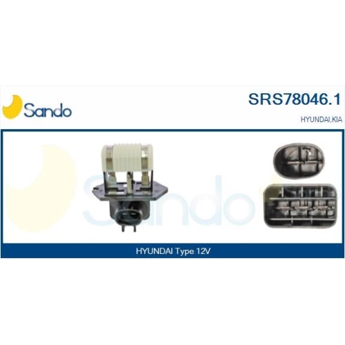 Vorwiderstand Elektromotor K&uuml;hlerl&uuml;fter Sando SRS78046.1 f&uuml;r Hyundai